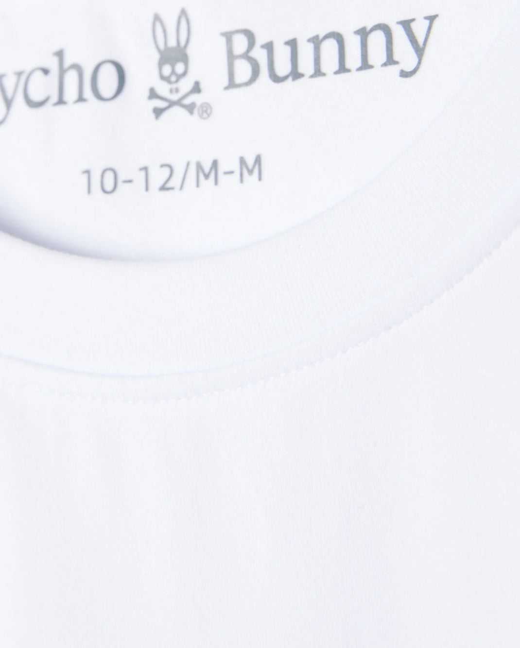 T Shirt Graphique Psycho Bunny Courtside Graphic Tee Blanche Homme | AUS-52576157